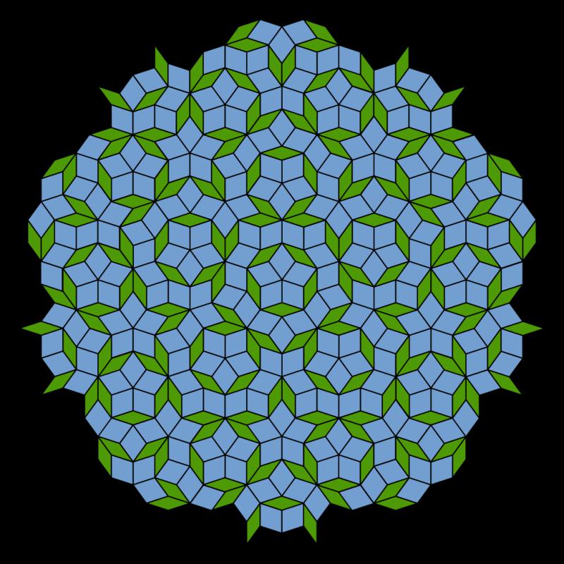A Penrose tiling, using two different quadrilaterals
