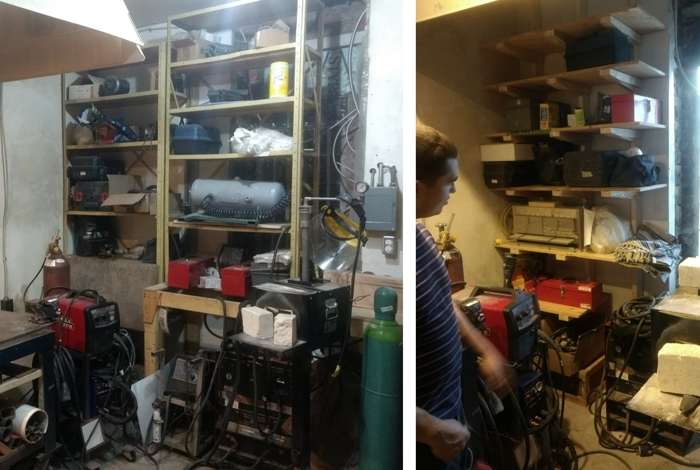 Left: Before. Right: After
